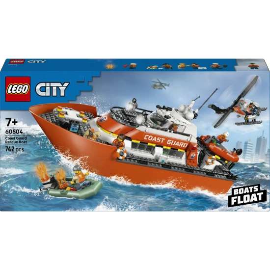 LEGO City 60504 Küstenwache-Rettungsboot und Hubschrauber