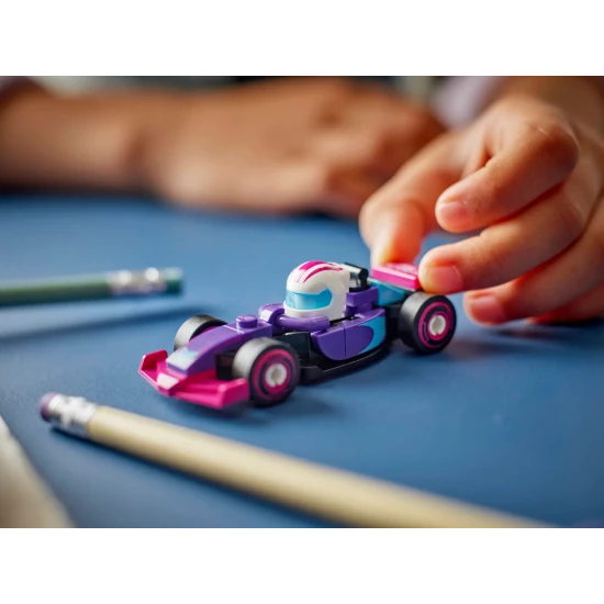 LEGO F1 71049 Rennwagen-Minifigur zum Sammeln mit Helm und Rädern