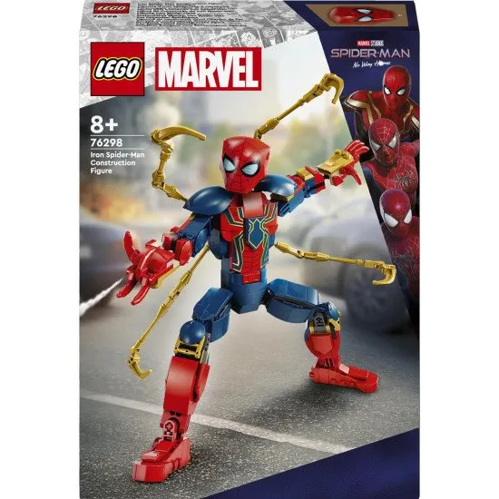 LEGO Iron Spider-Man mit Roboterarmen, Iron Spider-Man Actionfigur, LEGO Iron Spider-Man Actionposen, Iron Spider-Man mit moderner Rüstung