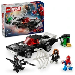 LEGO Marvel 76309 Spider-Man vs. Venoms leistungsstarker Sportwagen