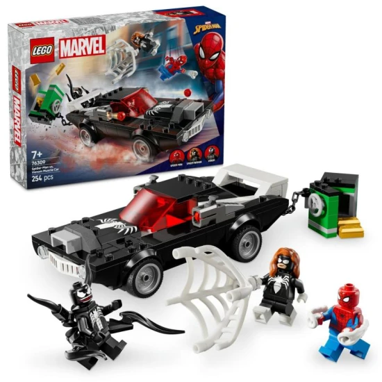 LEGO Spider-Man vs. Venom 76309 – Muscle Car mit Spider-Man, Venom und Spider-Woman Minifiguren