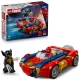 LEGO Marvel 76336 Spider-Man und Auto gegen venomisierten Wolverine