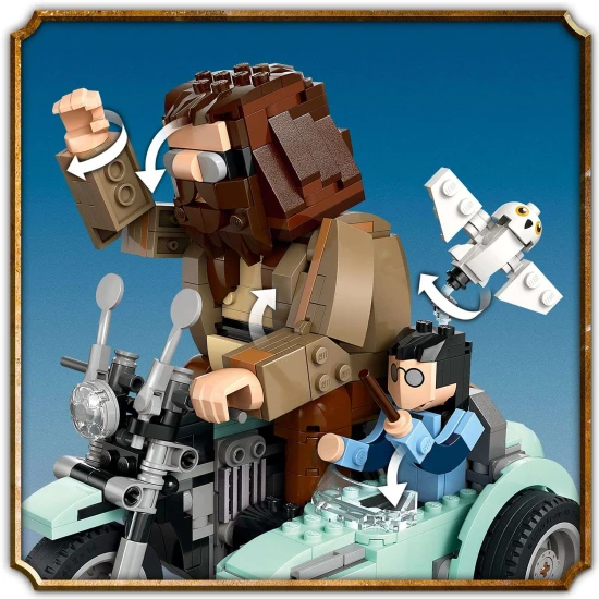 lego harry potter 76443 hagrid und harry auf dem motorrad bauset fuer kinder