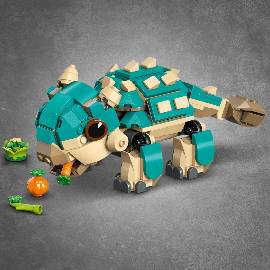 LEGO Jurassic World 76962 Kleine Bumpy Ankylosaurus mit beweglichem Kiefer und Schwanz