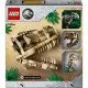 LEGO® Jurassic World T-Rex-Schädel- und Fossilien-Spielset für Kinder, mit einem Ständer mit Informationsschild, aufklappbarem Maul und verstecktem „Bernstein“-Stück.
