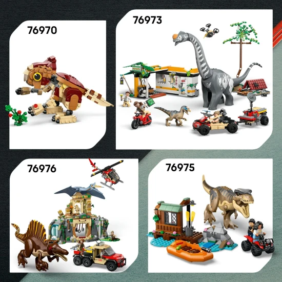 LEGO Jurassic World 76972 Flucht vor dem Raptor im Geländewagen mit Velociraptor und Minifiguren
