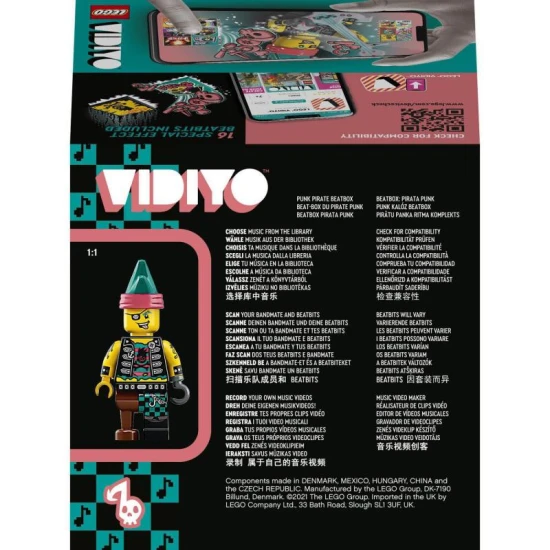 Schaffen Sie musikalische Erlebnisse mit der LEGO VIDIYO Punk Pirate BeatBox. Tragbares Spielzeug für Spaß unterwegs.