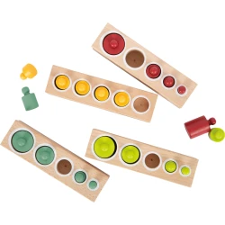 Farbige Rollen mit Griffen