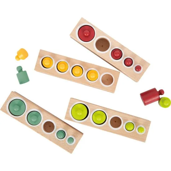 Farbige Rollen mit Griffen