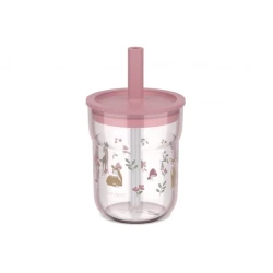 Trinkbecher mit Strohhalm 250 ml Fairy Garden