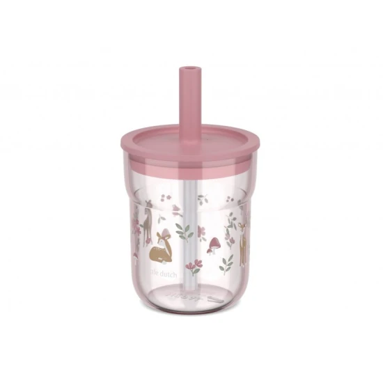 Little Dutch Trinkbecher mit Strohhalm 250 ml Fairy Garden Little Dutch Trinkbecher mit Strohhalm 250 ml Fairy Garden
