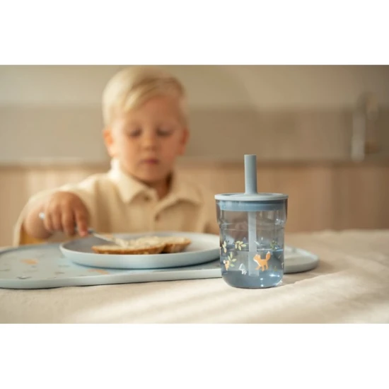 Little Dutch Trinkbecher mit Strohhalm 250 ml Forest Friends Little Dutch Trinkbecher mit Strohhalm 250 ml Forest Friends