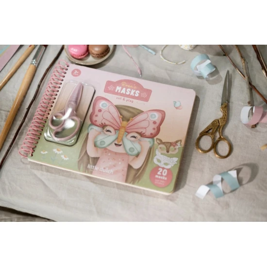 Little Dutch Buch mit Ausschneide-Masken Rosa