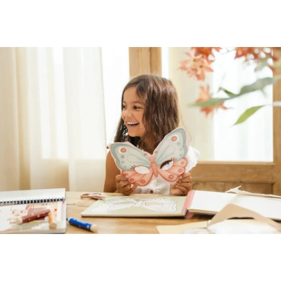Little Dutch Buch mit Ausschneide-Masken Rosa