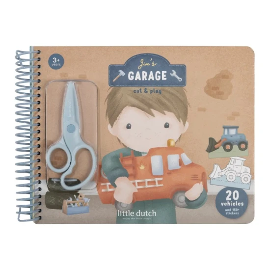 Little Dutch Buch mit Ausschneide-Autos Jim