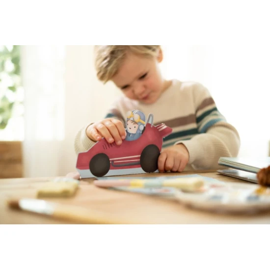 Little Dutch Buch mit Ausschneide-Autos Jim
