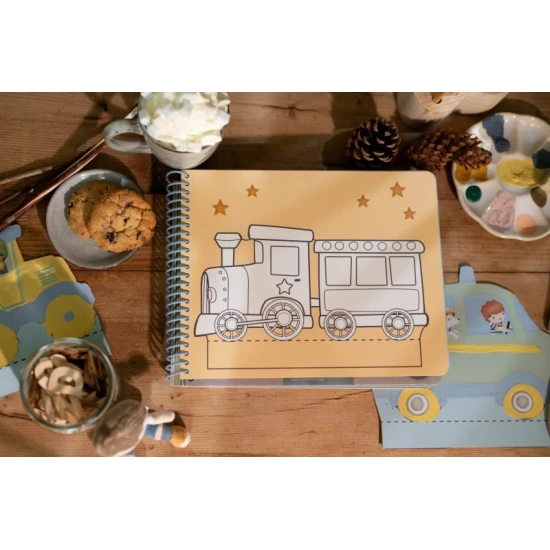 Little Dutch Buch mit Ausschneide-Autos Jim