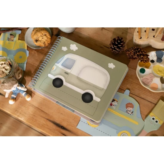Little Dutch Buch mit Ausschneide-Autos Jim