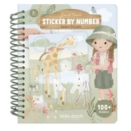 Stickerbuch nach Zahlen Rosa Safari Friends