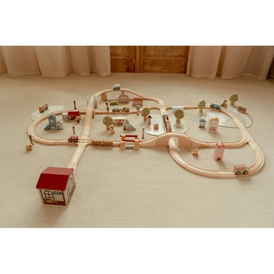 Little Dutch Holz-Zugbahn XL