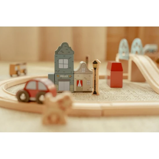 Little Dutch Holz-Zugbahn XL