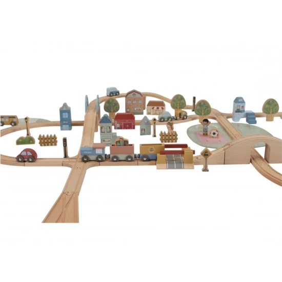 Little Dutch Holz-Zugbahn XL
