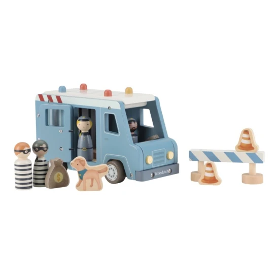 Little Dutch Polizeitransporter aus Holz