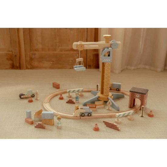 Little Dutch Set mit Kran und Schienen