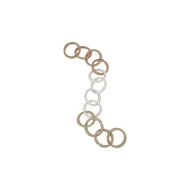 Verbindungsringe Kette Beige