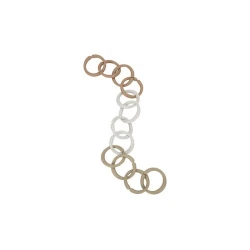 Verbindungsringe Kette Beige