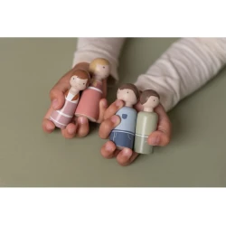 Set Holzpuppen Family Rosa Set Holzpuppen Family Rosa
