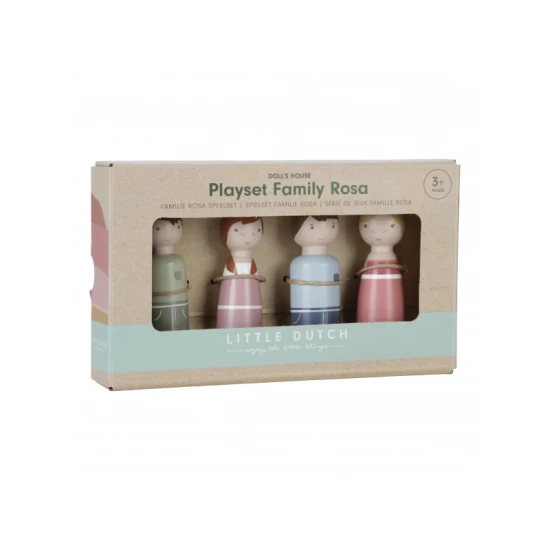 Little Dutch Set Holzpuppen Family Rosa Little Dutch Set Holzpuppen Family Rosa