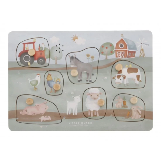 Little Dutch Steckpuzzle mit Sound Farma Little Dutch Steckpuzzle mit Sound Farma