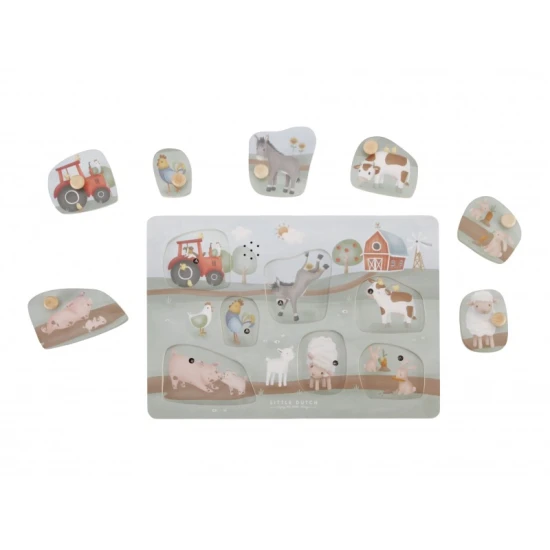 Little Dutch Steckpuzzle mit Sound Farma Little Dutch Steckpuzzle mit Sound Farma