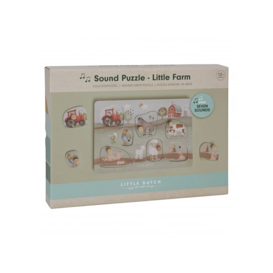 Little Dutch Steckpuzzle mit Sound Farma Little Dutch Steckpuzzle mit Sound Farma