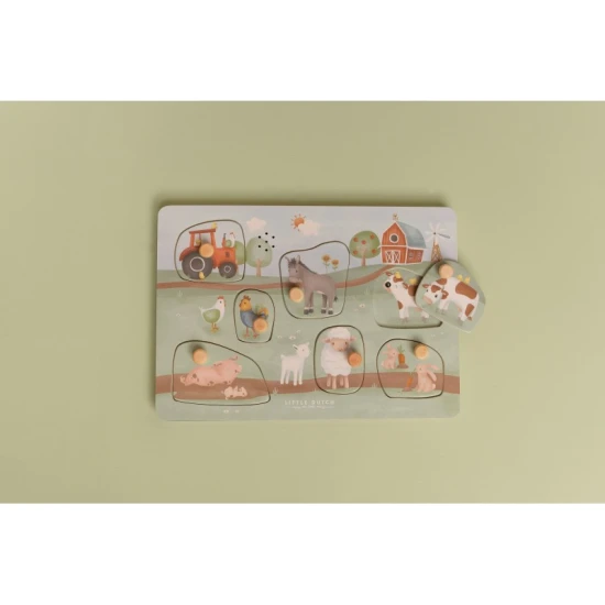 Little Dutch Steckpuzzle mit Sound Farma Little Dutch Steckpuzzle mit Sound Farma