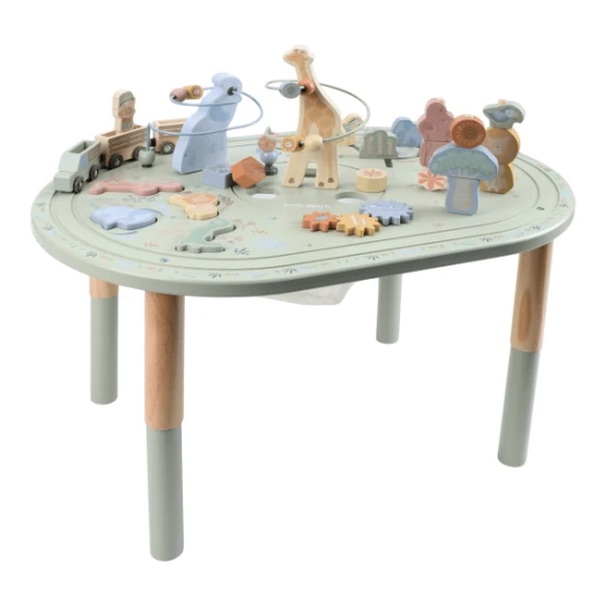 Holz-Aktivitätstisch XL Safari Friends Little Dutch Holz-Aktivitätstisch XL Safari Friends 7441LD