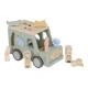 Little Dutch Auto mit Einlegeformen aus Holz Safari Friends