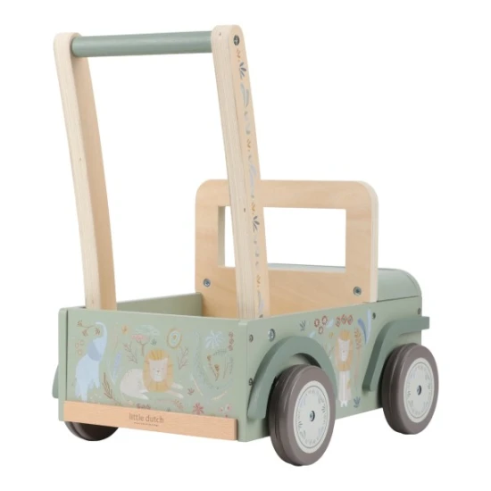 Little Dutch Auto-Anhänger aus Holz Safari Friends