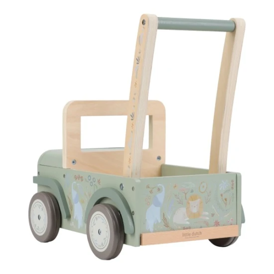 Little Dutch Auto-Anhänger aus Holz Safari Friends