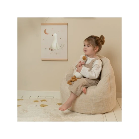 Little Dutch Kinder-Plüschsessel Soft Beige