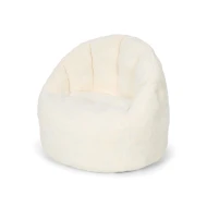 Kinder-Plüschsessel Soft White