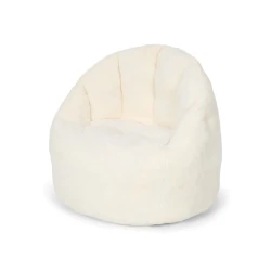 Kinder-Plüschsessel Soft White