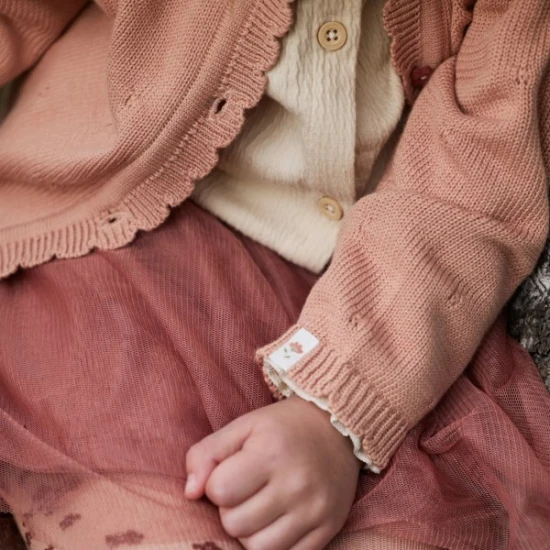 Little Dutch Strickjacke Deep Pink Little Dutch Strickjacke Deep Pink