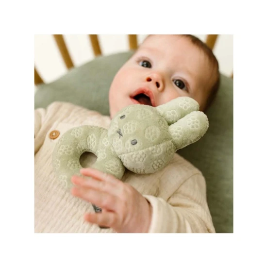 Little Dutch Rassel Häschen Miffy Green Flower