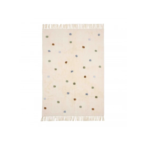Little Dutch Teppich mit Punkten Blue 120x170 cm
