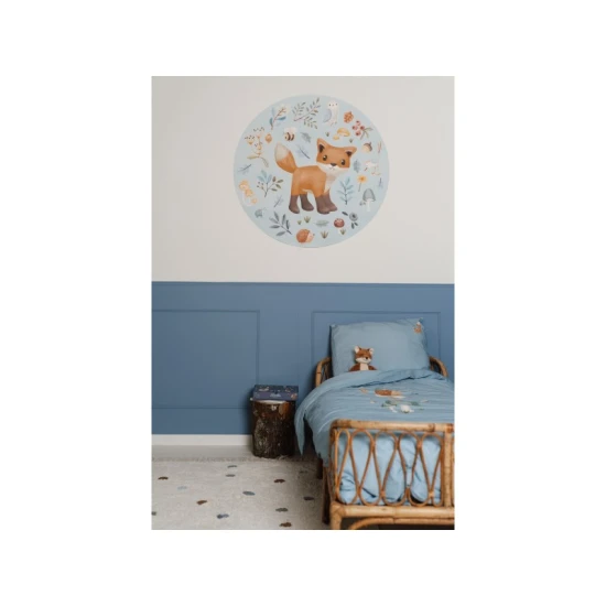 Little Dutch Teppich mit Punkten Blue 120x170 cm