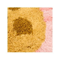 Teppich Blume 110x110 cm