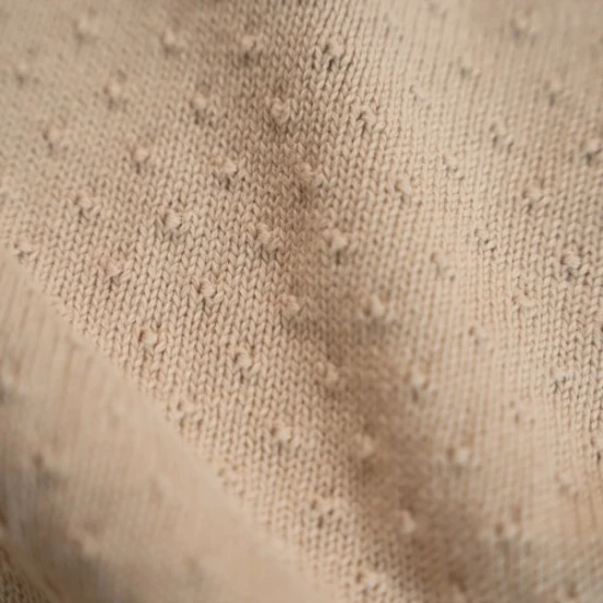 Little Dutch Strickdecke 70x100 cm Pure Soft Beige