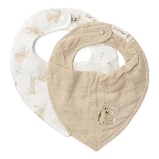 Little Dutch 2 Bandana-Lätzchen Baby Bunny